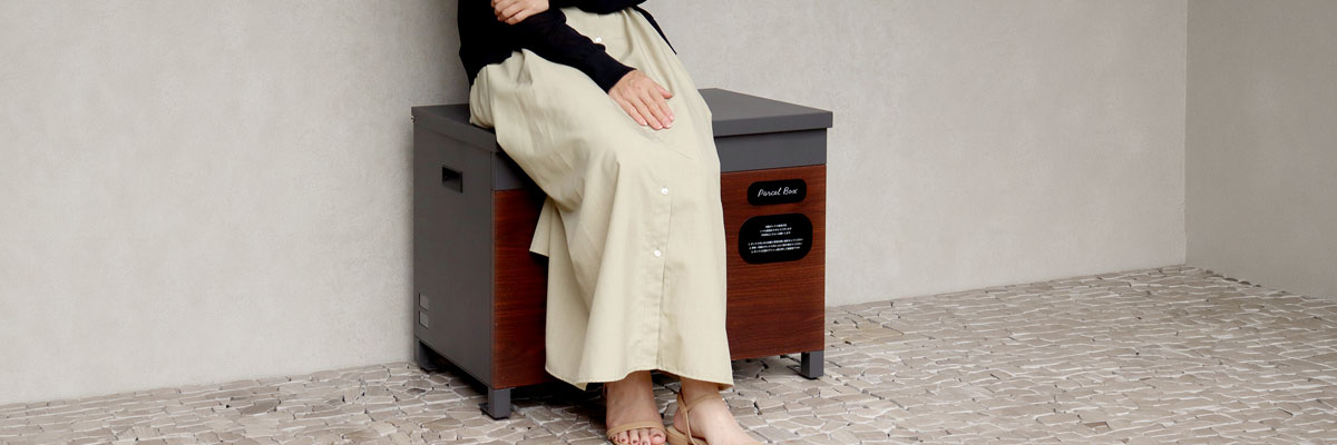 置くだけで設置ベンチ型収納庫のイメージ画像