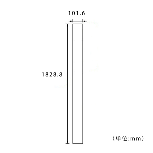 ホワイトフェンス 「ブランクポスト4インチ」