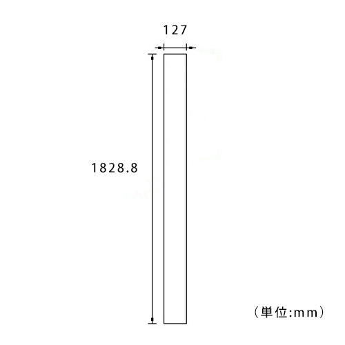 ホワイトフェンス 「ブランクポスト5インチ」