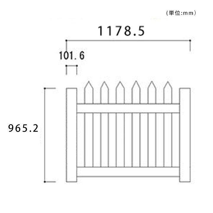 ホワイトフェンス　「カントリーゲートL」