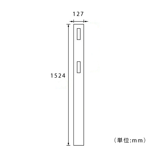 「ホワイトフェンス　ファーム2型用ポスト」