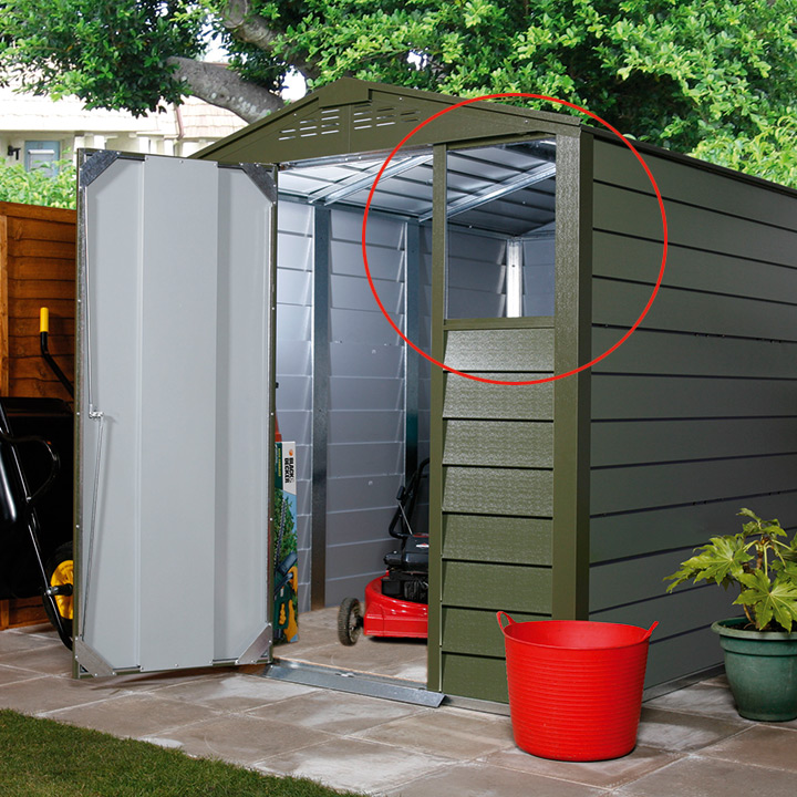 「メタルシェッド SD シングルドア用 窓キット」【メタルシェッド本体別売】