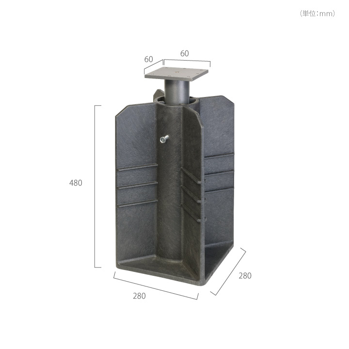 【専用オプション】「プラチナム（Platinum） 大型パラソル用 イングランドベース(地中埋込み土台)　」