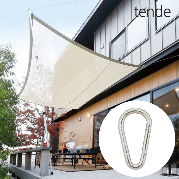 本体別売り「tende テンデ ナス型カラビナ（環なし）」