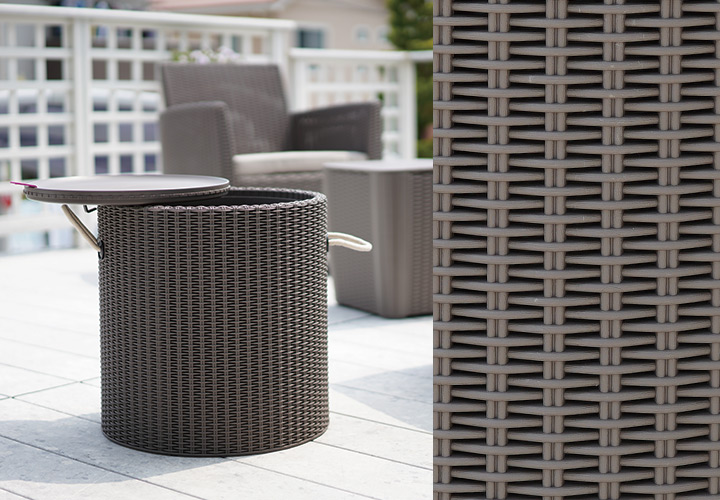 樹脂製ラタン調スツール「ケター クールスツール ロープ（COOL STOOL ROPE）」