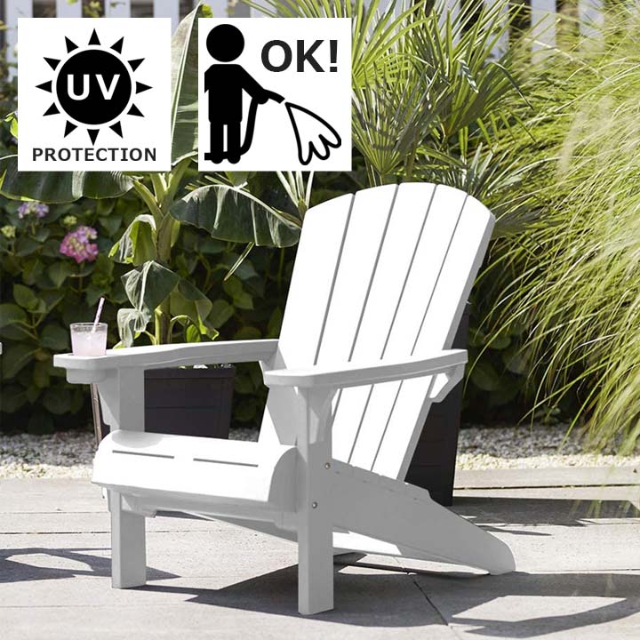 樹脂製ガーデンチェア 「ケター （KETER） アルパイン アディロンダック チェア」