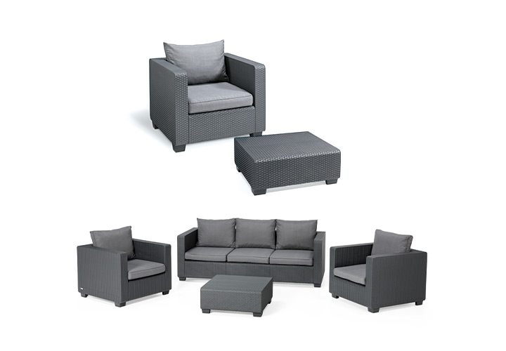 樹脂製ラタン調ファニチャー「ケター（KETER） サルタ シングル ソファ（SINGLE SOFA）」