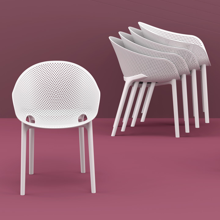 「SE スカイ プロ スタッキング アームチェア」