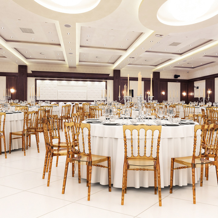 「SE OPERA エスイー オペラ スタッキング ウエディングチェア」