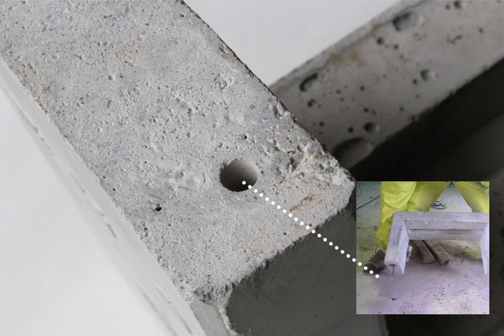 コンクリート製自転車スタンド Coco 片面1台用