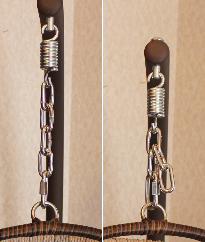 「折りたたみ式ガーデン TANFLY ハンギングチェア」クッション付き