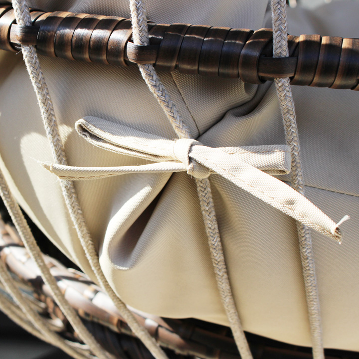 「折りたたみ式ガーデン TANFLY ハンギングチェア」クッション付き