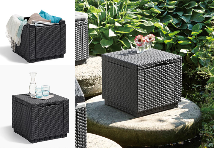 樹脂製収納BOX「ケター （KETER） キューブ（CUBE）」