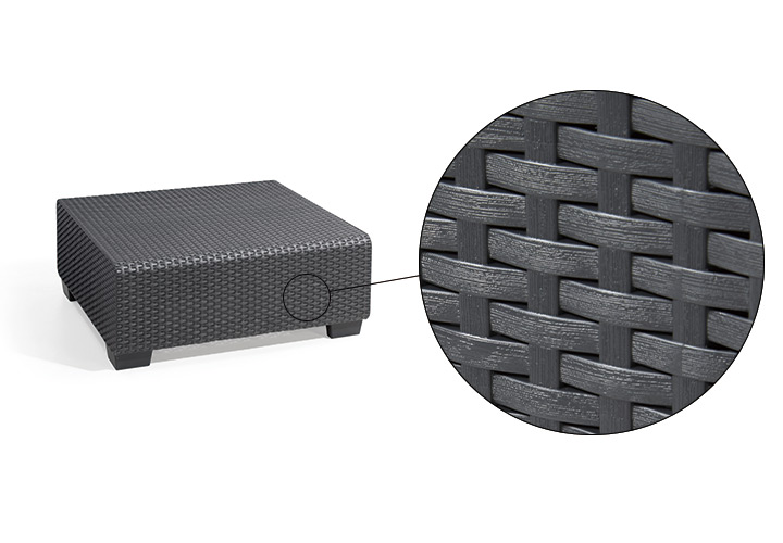 樹脂製ラタン調ファニチャー「ケター（KETER） サルタ テーブル（TABLE）」