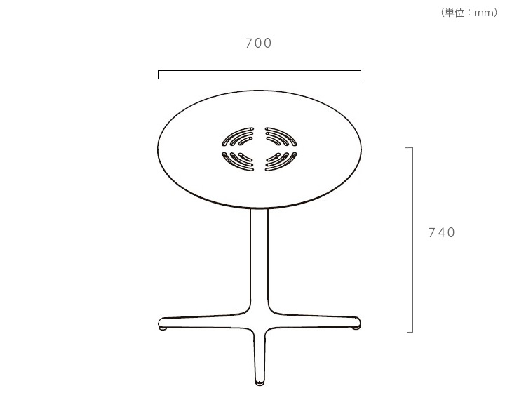Resol Toledo AIRE リソル トレド エア ラウンドテーブル 70