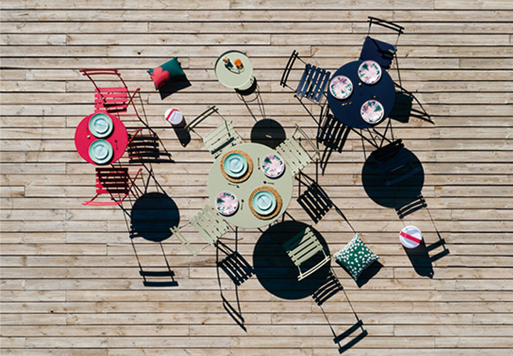 屋外用テーブル「Fermob ビストロ ラウンドテーブル77H」