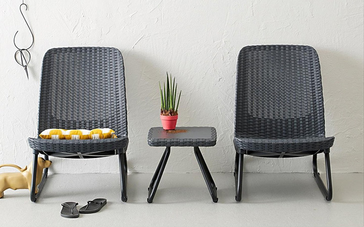 ケター （KETER） リオ バルコニーセット（KETER RIO BALCONY SET） グラファイト