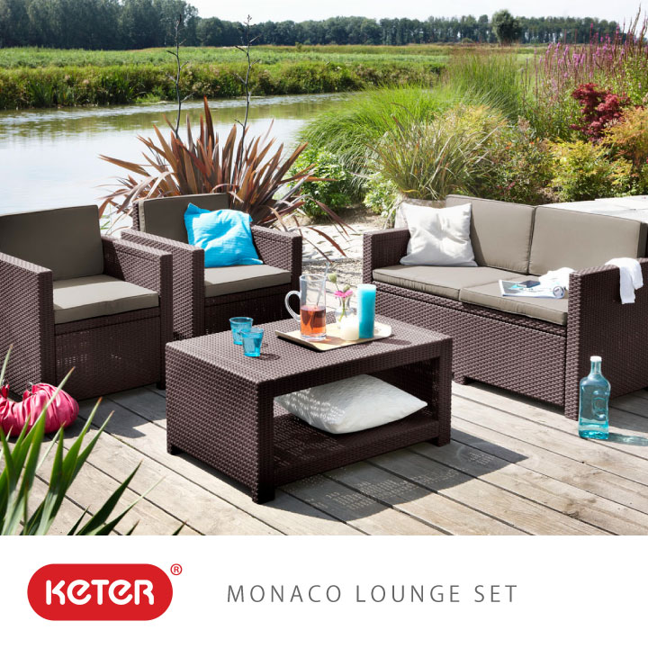 「ケター（KETER） モナコ ラウンジ 4点セット（MONACO 4SET）」