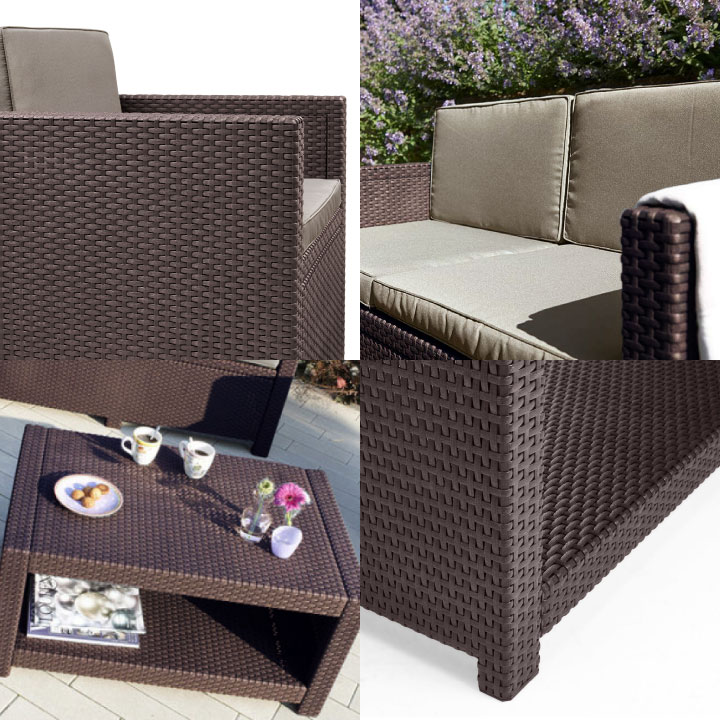 「ケター（KETER） モナコ ラウンジ 4点セット（MONACO 4SET）」