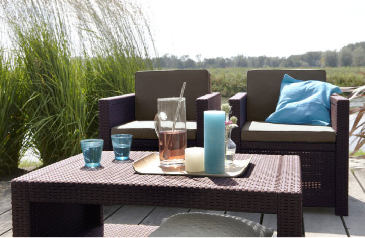 「ケター（KETER） モナコ ラウンジ 4点セット（MONACO 4SET）」