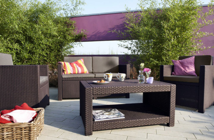 「ケター（KETER） モナコ ラウンジ 4点セット（MONACO 4SET）」