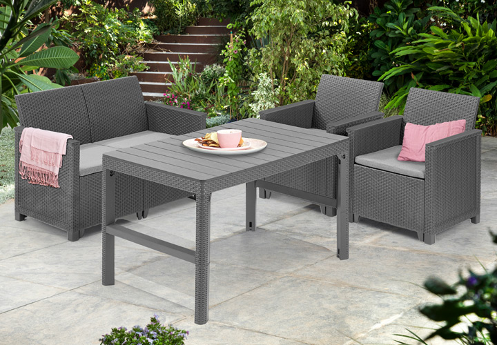 ケター （KETER）  ロザリエ コーナーソファ＆リヨンテーブルセット （ROSALIE CORNER SOFA WITH LYON TABLE SET）