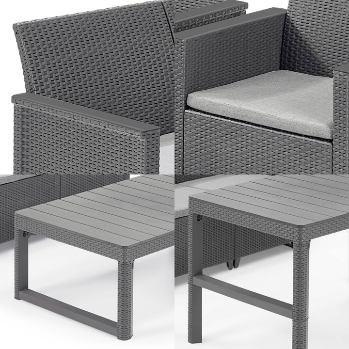 ケター （KETER）  ロザリエ コーナーソファ＆リヨンテーブルセット （ROSALIE CORNER SOFA WITH LYON TABLE SET）