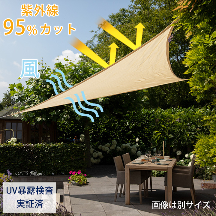 「NESLING クールフィット シェードセイル レクタングル 3×5m」