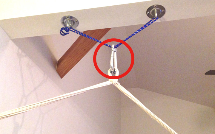 「CUハンモック・チェアハンモック用 カラビナ」