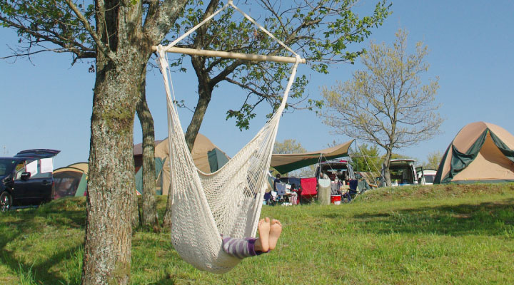 アウトドアやインテリアに「CUチェアハンモック スターターセット」