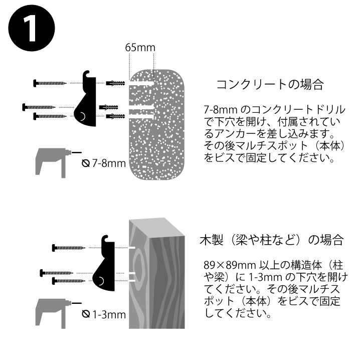 「La Siesta（ラ シェスタ） ハンモックの壁面用取付金具セット ※ハンモック別売」
