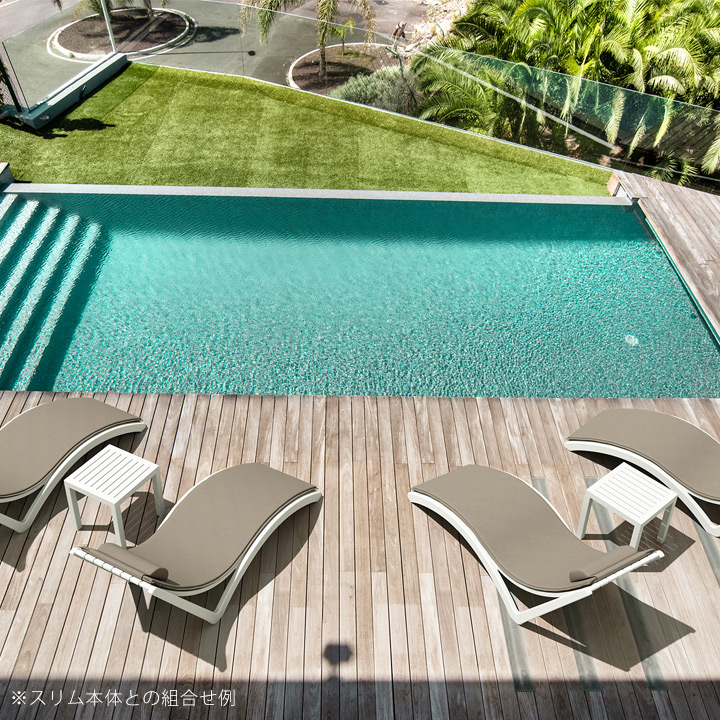 「SE SLIM エスイー スリム サンラウンジャー用 クッション＆ピロークッション セット」