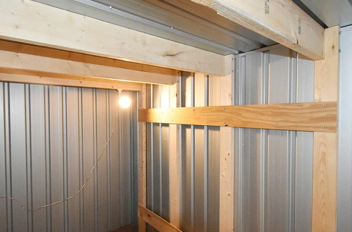 【ユーロ物置と同時購入のみ注文可能】ユーロ物置オプション 積雪対策「ユーロ物置 1523SQ1用 木製補強キット」