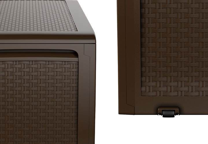 樹脂製収納BOX「ケター （KETER） サモア ガーデンボックス 270L （SAMOA 70G）」