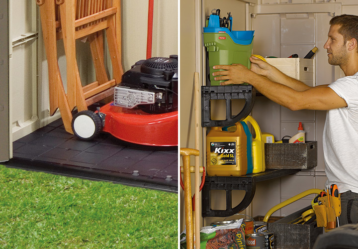 樹脂製木調物置「ケター （KETER） ファクター ガーデンシェッド 8×6 （FACTOR 8×6）」