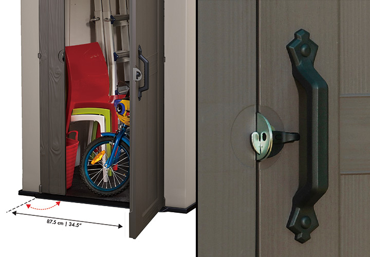 樹脂製木調物置「ケター （KETER） ファクター ガーデンシェッド 4×6 （FACTOR 4×6）」