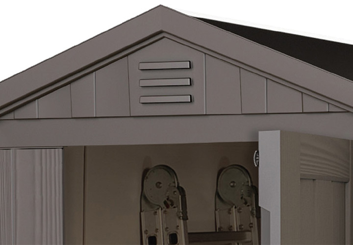 樹脂製木調物置「ケター （KETER） ファクター ガーデンシェッド 4×6 （FACTOR 4×6）」