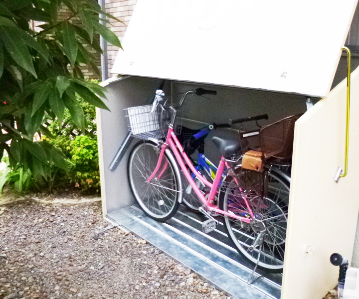 屋外物置・おしゃれ物置 「メタルシェッド自転車倉庫 TM3（大型・中型）」