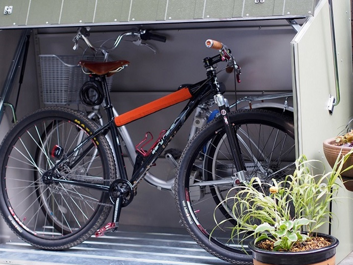 屋外物置・おしゃれ物置 「メタルシェッド自転車倉庫 TM3（大型・中型）」