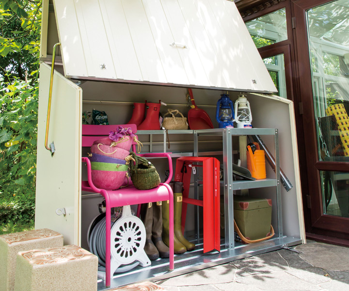 屋外物置・おしゃれ物置 「メタルシェッド自転車倉庫 TM3（大型・中型）」