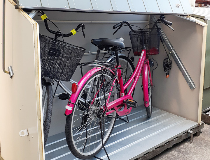 屋外物置・おしゃれ物置 「メタルシェッド自転車倉庫 TM3（大型・中型）」