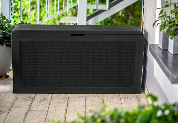 樹脂製収納BOX「ケター （KETER） サモア ガーデンボックス 270L （SAMOA 70G）」