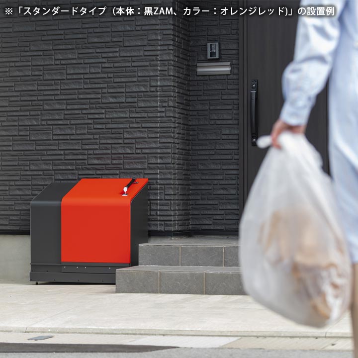 家庭用ゴミ収納庫 「ゴミステーション ホームスライド01 スタンダードモデル オールステンレス 150L」