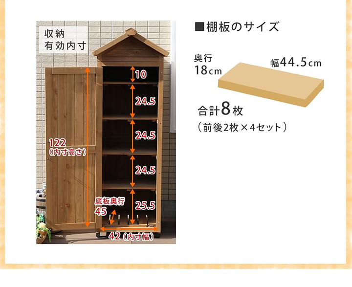 「三角屋根スリム収納庫 KGRS1600S」