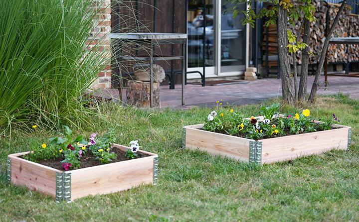 木製プランター 「ガーデンボックス1200×800 ナチュラル」