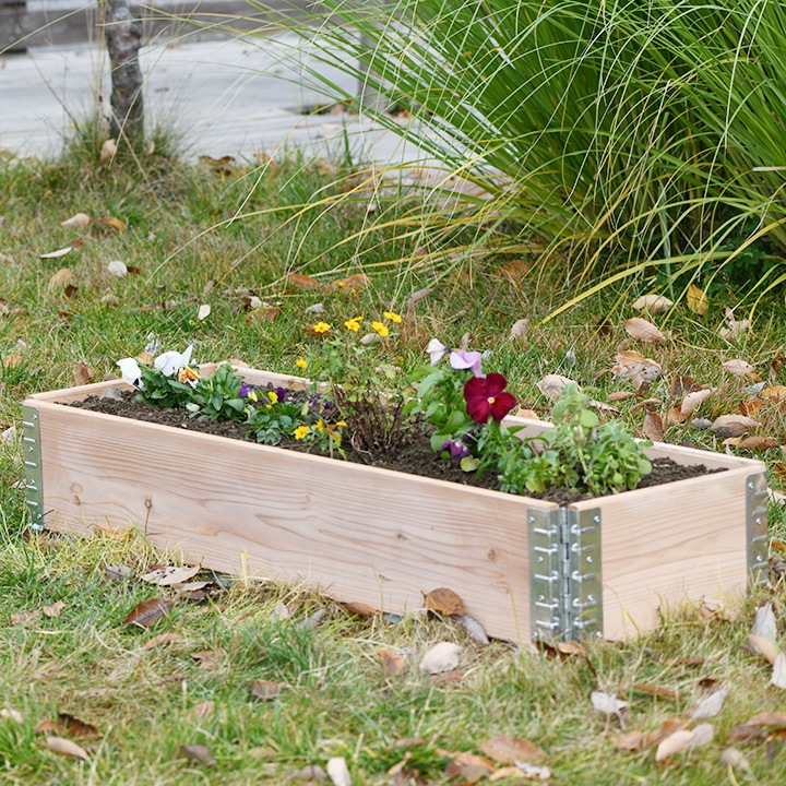 木製プランター 「ガーデンボックス1200×400 ナチュラル」