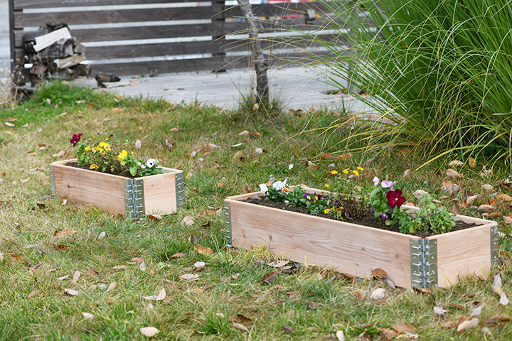 木製プランター 「ガーデンボックス800×300 ナチュラル」