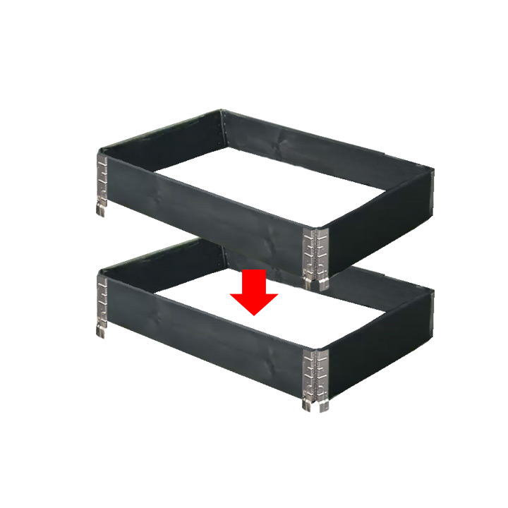 木製プランター 「ガーデンボックス800×600 ブラック」