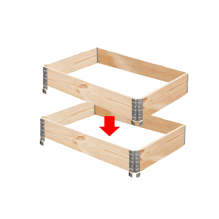 木製プランター 「ガーデンボックス1200×800 ナチュラル2個セット」