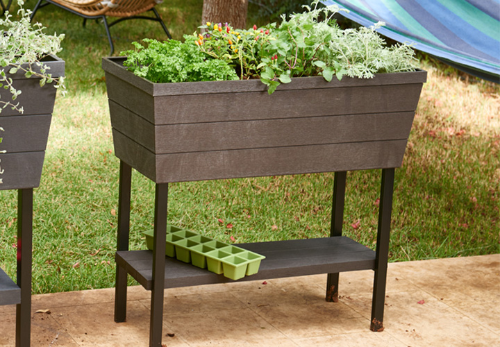 高床式菜園プランター「ケター （KETER） アーバンブルーマー(Urban bloomer) 」